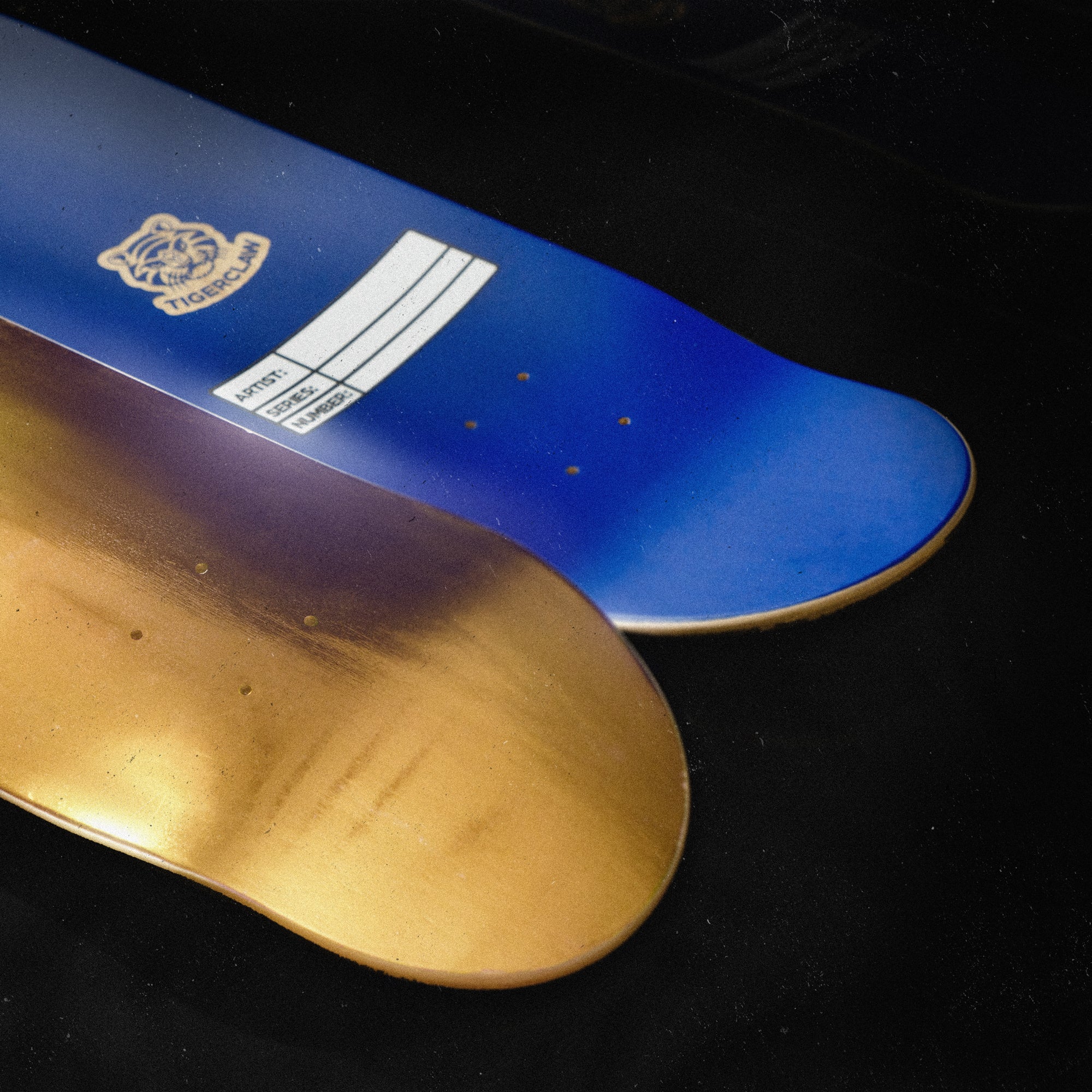 Gold Skateboard deck