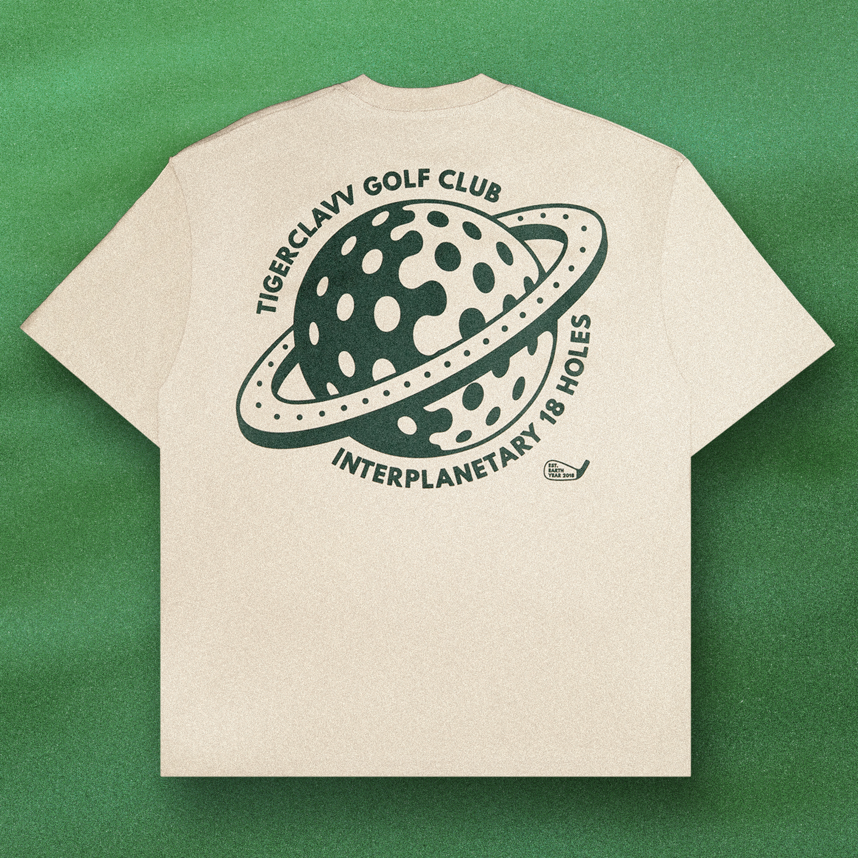 Golf Club Tee - Interplanetary 18 Holes (Beige)