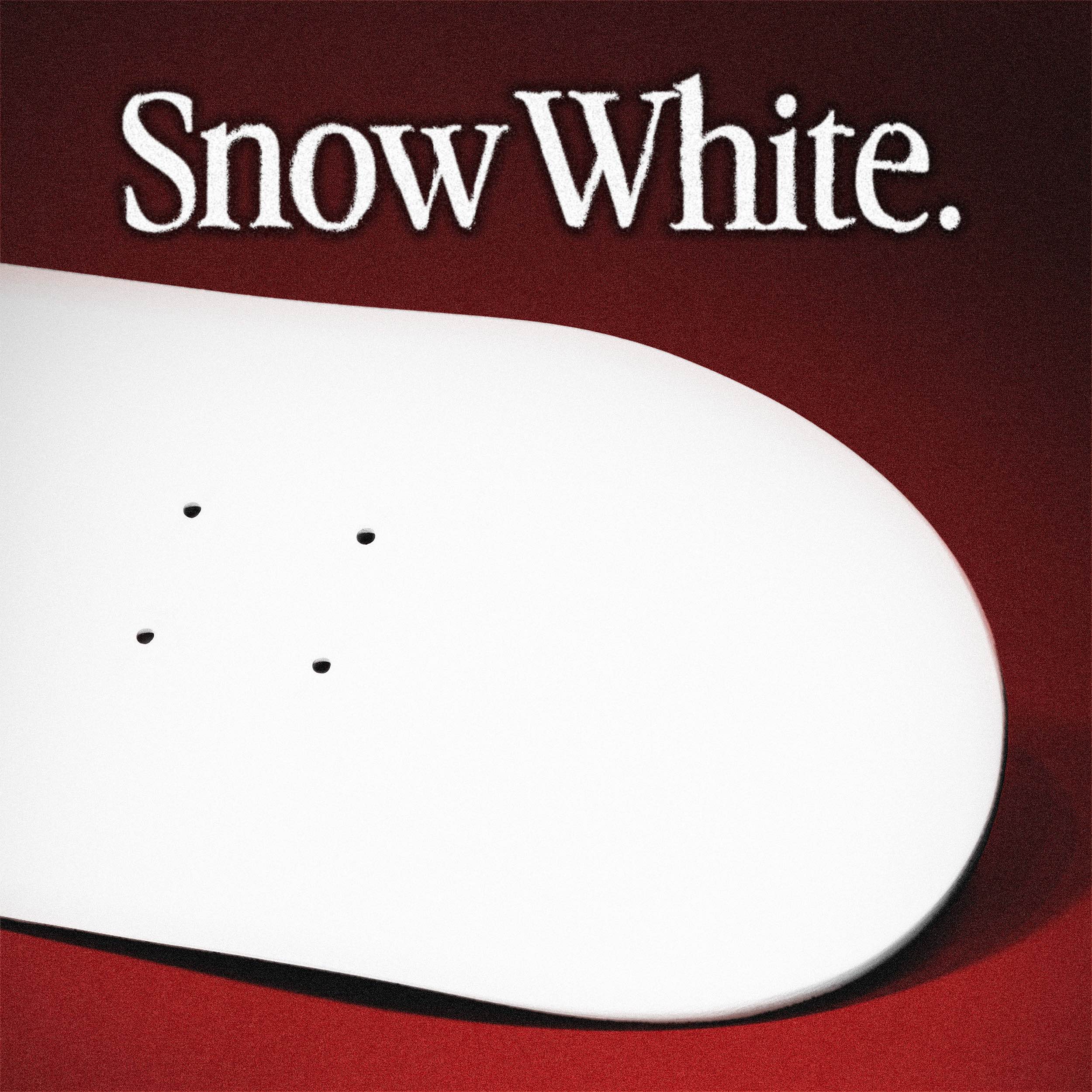 “Snow White” Skateboard Deck - Blank Canvas