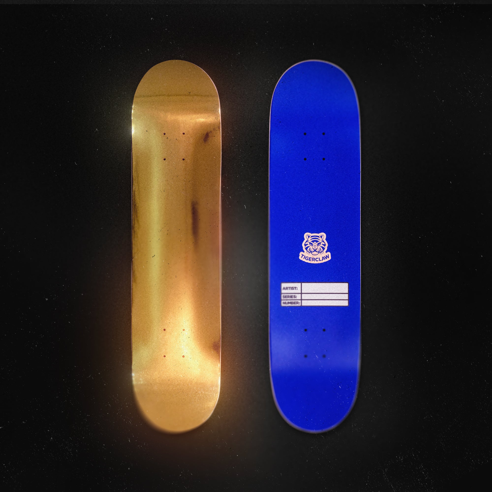 Gold Skateboard deck