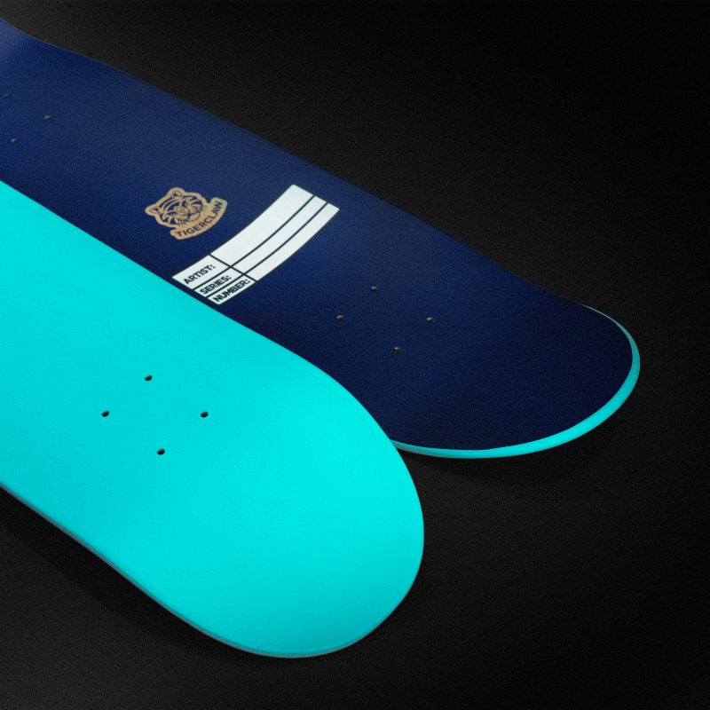 Steffany Blue Skateboard deck - Image 3