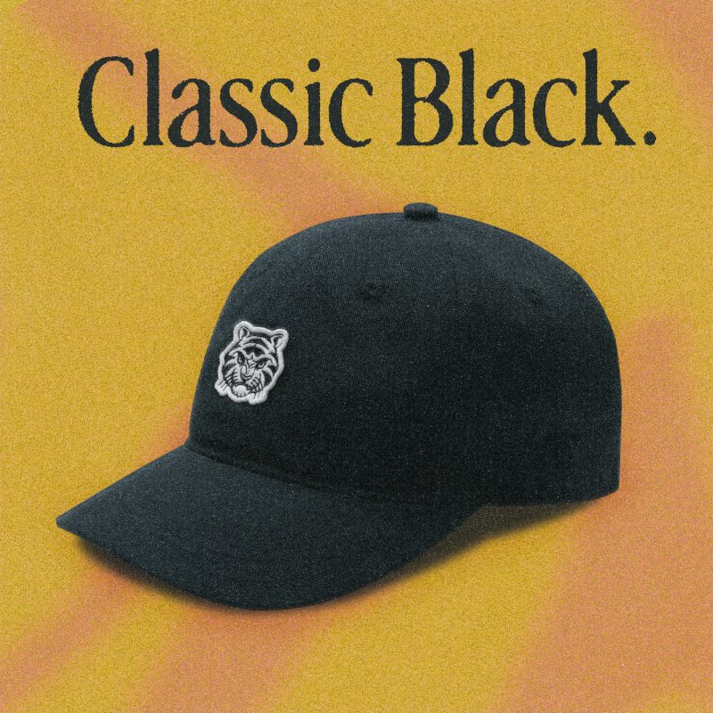 Classic Black Tiger Strapback